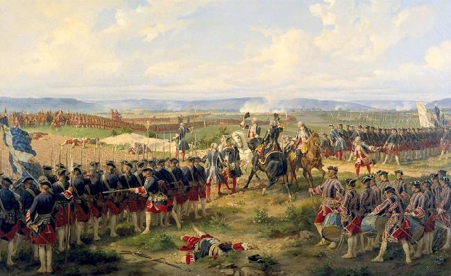 unknow artist Battle of Fontenoy oil painting image